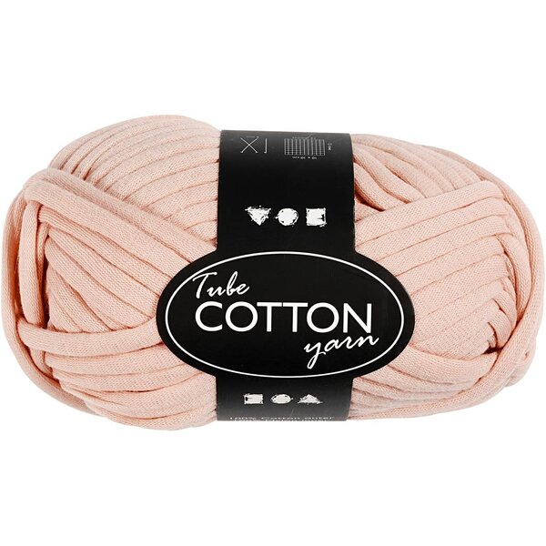 Creativ Company Textielgaren, L: 45 M, lichtroze, 100 gr/ 1 bol