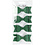 Vivi Gade Strikken, afm 31x85 mm, groen glitter, 4 stuk/ 1 doos