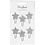 Vivi Gade Paperclips, ster, d 30 mm, glitter zilver, 6 stuk/ 1 doos