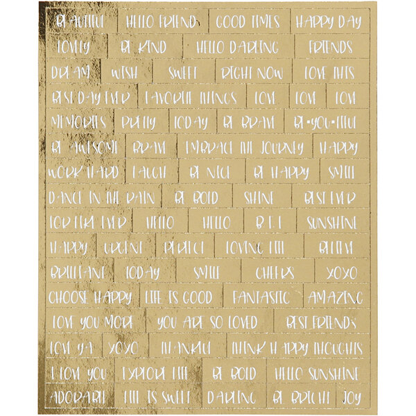 Creativ Company Stickers, vel 10x11,5 cm, goud, 4 stuk/ 1 doos