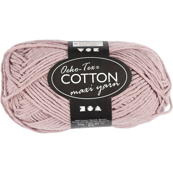 Creativ Company Katoengaren, afm 8/8, L: 80-85 M, lavendel, 50 gr/ 1 bol