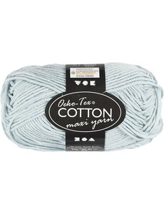 Creativ Company Katoengaren, afm 8/8, L: 80-85 M, zacht blauw, 50 gr/ 1 bol