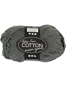 Creativ Company Katoengaren, afm 8/8, L: 80-85 M, grijs, 50 gr/ 1 bol
