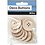 Houten knopen, d 35 mm, gatgrootte 2 mm, 4 gaten, 10 stuk/ 1 doos