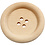 Houten knopen, d 35 mm, gatgrootte 2 mm, 4 gaten, 10 stuk/ 1 doos