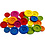Creativ Company Houten knopen, d 25-40 mm, 2-4 gaten, diverse kleuren, 144 stuk/ 1 doos