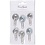 Vivi Gade Shaker clips, L: 49 mm, d 25 mm, zwart, blauw, grijs, wit, 6 stuk/ 1 doos