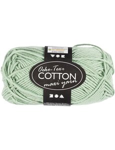 Creativ Company Katoengaren, afm 8/8, L: 80-85 M, mint groen, 50 gr/ 1 bol