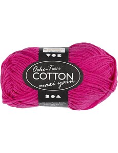 Creativ Company Katoengaren, afm 8/8, L: 80-85 M, roze, 50 gr/ 1 bol