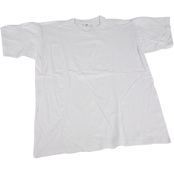 Creativ Company T-shirts, B: 52 cm, afm medium, ronde hals, 145 gr, wit, 1 stuk