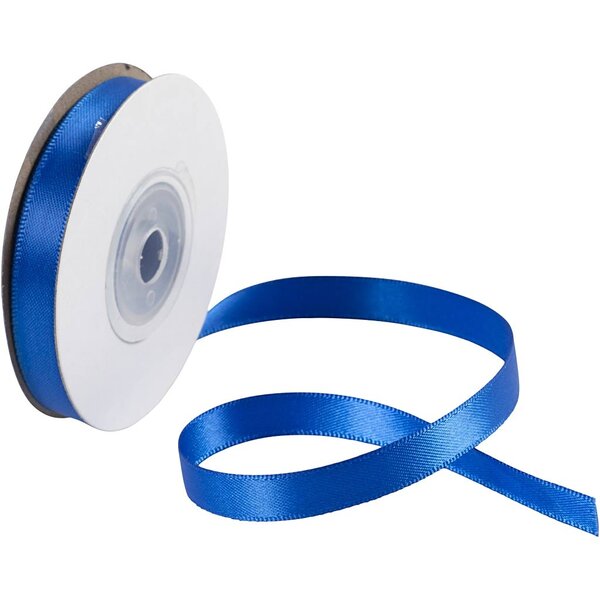 Creativ Company Satijnlint, B: 10 mm, blauw, 10 m/ 1 rol