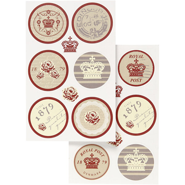 Vivi Gade Stickers, vel 9x14 cm, 4 div vellen/ 1 doos
