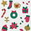 Creativ Company Glitter stickers, Kerst, vel 10x16 cm, 1 vel