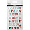 Creativ Company Glitter stickers, advent cijfers, vel 10x16 cm, 1 vel