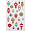 Creativ Company Glitter stickers, kerstballen, vel 10x16 cm, 1 vel
