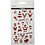 Creativ Company Glitter stickers, kerstmannen, vel 10x16 cm, 1 vel