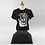 Creativ Company T-shirts, B: 32 cm, afm 3-4 jaar, ronde hals, 145 gr, zwart, 1 stuk