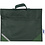 Schooltas, D: 9 cm, afm 36x29 cm, groen, 1 stuk