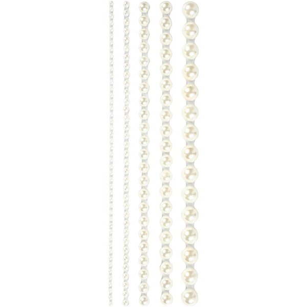Vivi Gade Halve plakparels, afm 2-8 mm, wit, 140 stuk/ 1 doos