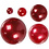 Vivi Gade Halve plakparels, afm 2-8 mm, rood, 140 stuk/ 1 doos