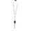 Creativ Company Sleutelkoord, L: 53 cm, B: 2 cm, wit, 5 stuk/ 1 doos