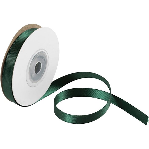 Creativ Company Satijnlint, B: 10 mm, groen, 3x10 m/ 1 rol