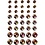 Vivi Gade Strasstenen, afm 6+8+10 mm, bruin, 40 stuk/ 1 doos