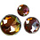 Vivi Gade Strasstenen, afm 6+8+10 mm, bruin, 40 stuk/ 1 doos