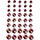 Vivi Gade Strasstenen, afm 6+8+10 mm, rood, 40 stuk/ 1 doos
