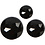 Vivi Gade Strasstenen, afm 6+8+10 mm, zwart, 40 stuk/ 1 doos