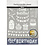 Creativ Company Deco folie en transfervel, verjaardag, vel 15x15 cm, donkerblauw, zilver, 2x2 vel/ 1 doos