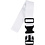 Creativ Company Bagageriem, B: 5 cm, afm 92-164 cm, wit, 1 stuk