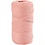 Creativ Company Macramé Koord, L: 198 M, d 2 mm, roze, 330 gr/ 1 rol