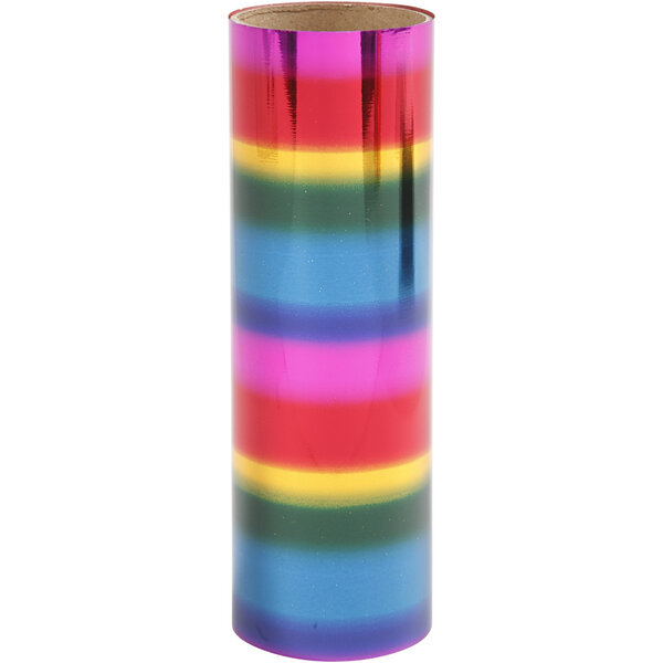 Creativ Company Deco folie, B: 15,5 cm, dikte 0,02 mm, regenboogkleuren, 50 cm/ 1 rol