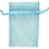 Creativ Company Organza zakjes, afm 7x10 cm, lichtblauw, 10 stuk/ 1 doos