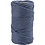 Creativ Company Macramé koord, L: 55 M, d 4 mm, blauw, 330 gr/ 1 rol