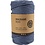 Creativ Company Macramé koord, L: 55 M, d 4 mm, blauw, 330 gr/ 1 rol