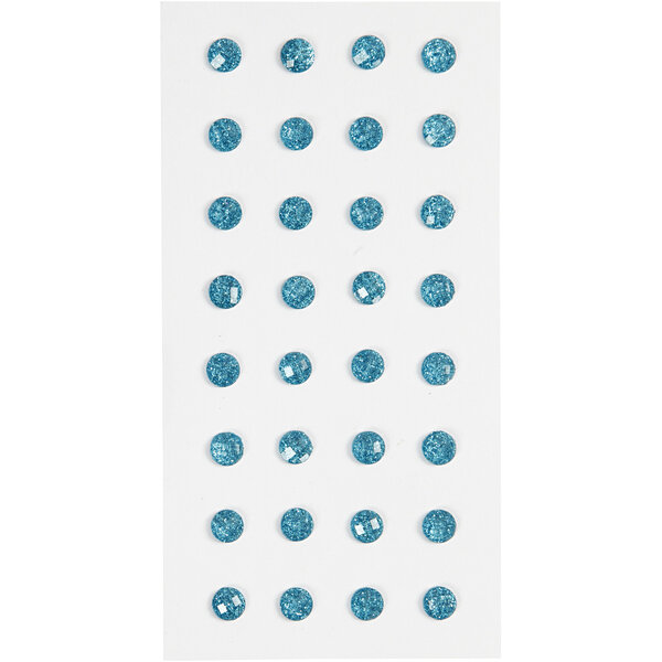 Creativ Company Strasstenen, d 8 mm, lichtblauw, 32 stuk/ 1 doos
