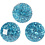 Creativ Company Strasstenen, d 8 mm, lichtblauw, 32 stuk/ 1 doos