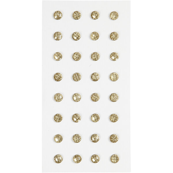 Creativ Company Strasstenen, d 8 mm, goud, 32 stuk/ 1 doos