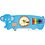 VIGA VIGA houten activiteitenbord met olifant, afm 91x32x4,6 cm, 1 stuk