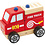 VIGA VIGA houten stapelbaar speelgoed voor brandweerwagens, brandweerwagen, afm 13x10x8 cm, 1 stuk