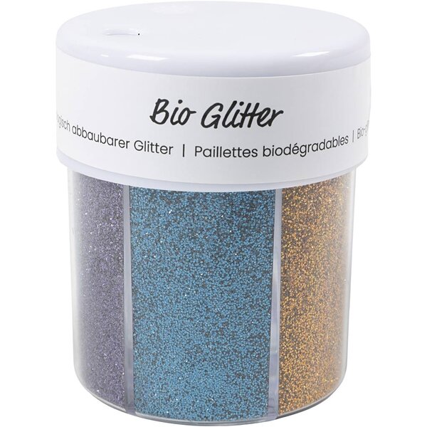 Creativ Company Bio Sparkles, diverse kleuren, 6x28 ml/ 1 Doosje