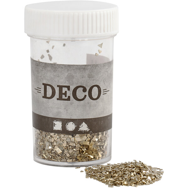 Creativ Company Glitter, afm 1-3 mm, goud, 30 gr/ 1 Doosje