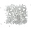 Creativ Company Glitter, afm 1-3 mm, transparant, 30 gr/ 1 Doosje