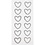 Creativ Company Strassteen harten, afm 23x21 mm, zilver, 12 stuk/ 1 doos