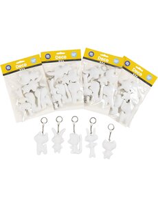 Creativ Company Figuren van textiel met sleutelhanger