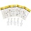 Creativ Company Figuren van textiel met sleutelhanger, H: 6-10 cm, 25 stuk/ 1 doos