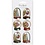 Vivi Gade Shaker stickers, vogel, boom en kerstballen, afm 49x32+45x36 mm, goud, 6 stuk/ 1 doos