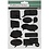 Creativ Company Krijtbord stickers, cirkels en spreekballonnen, vel 14x18 cm, zwart, 2 div vellen/ 1 doos
